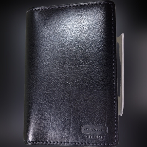 Coach Black Leather Men's Wallet NEW.